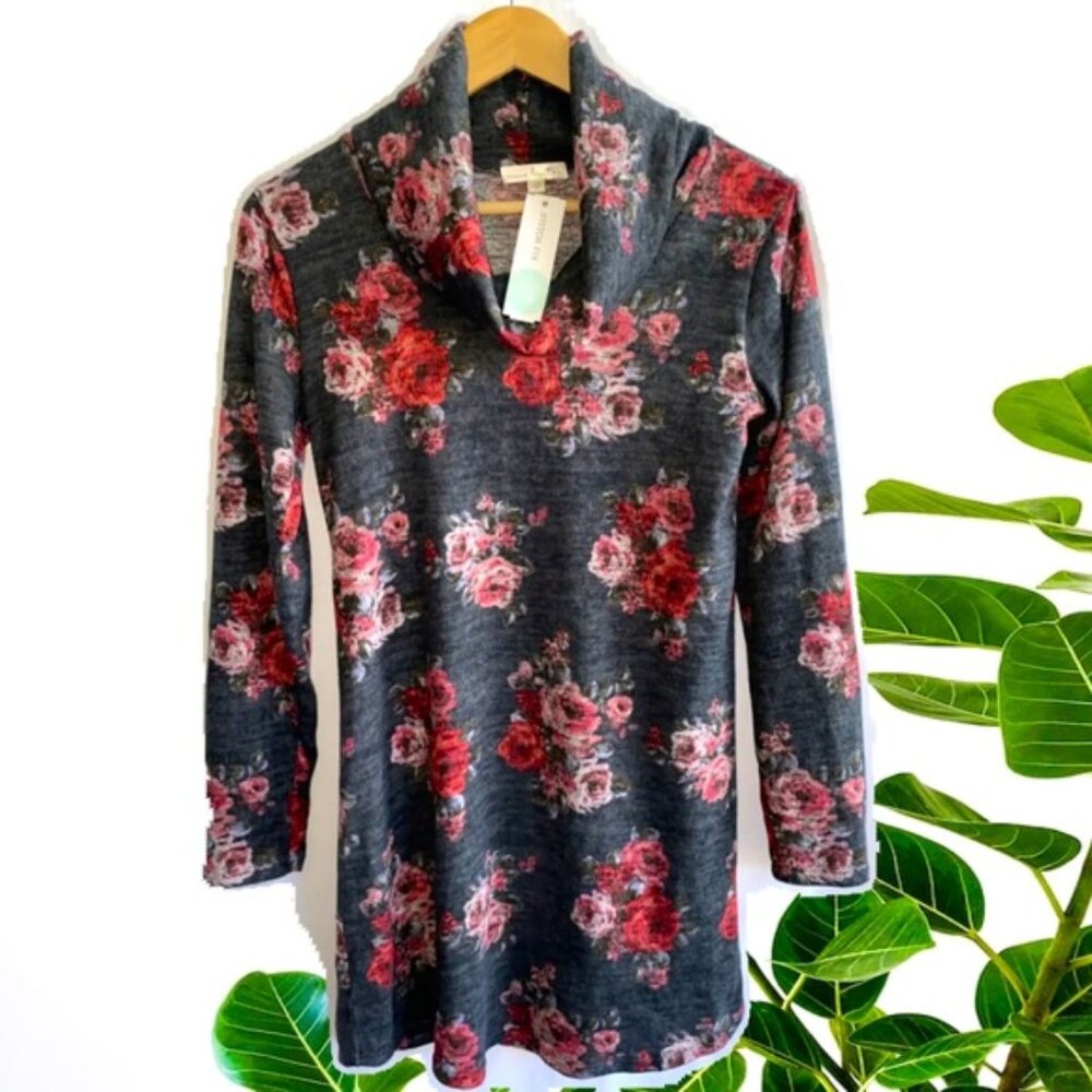 NWT STITCH FIX NINE BRITTON MARBY COWL NECK HACCI KNIT DRESS IN SIZE LARGE